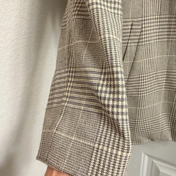 Madewell The Dorset Blazer in Galloway Plaid Grey and White size XS - Picture 8 of 13
